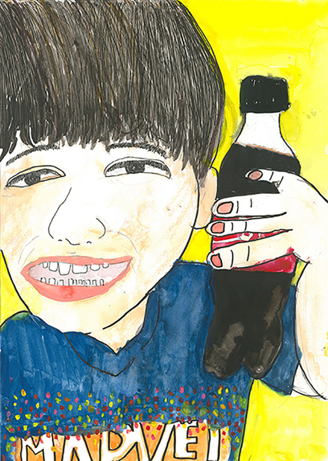 家族の似顔絵コンクール